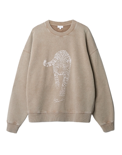 Lala Berlin - Soma Cotton Sweatshirt - Washed Earth Leo